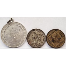 AUSTRALIA 1897 - 1954 . QUEEN VICTORIA . ROYAL VISIT . TRANSVAAL . MEDALS